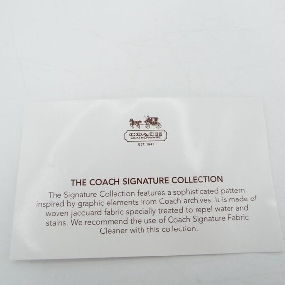 COACH Forest Green Pen Signature Swing Pack Crossbody Bag NWT - Picture 14 of 14